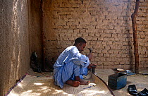 Tuareg jeweller at work, N'Djamena, Chad, 2002-2003.
