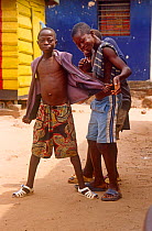 Young boys posing on Sherbro Island. Sierra Leone, 2004-2005.