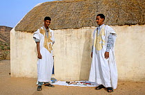 Traders at Atar market, Mauritania, 2005.