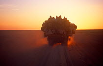 Refugees from West Africa crossing the Sahara on their way to Europe, Niger, 2005.