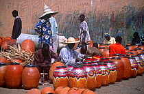 Pots for sale at Mirriah pottery market, Niger, 2005.