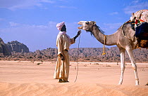Bede, a Toubou guide, with camel. Northern Niger, 2005.