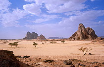 Rocky landscape of northern Niger, 2005.