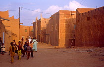 Local children in Agadez street scene, Niger, 2004.