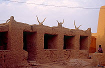 Buildings on Agadez street, Niger, 2004.