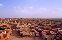Aerial view from the Grand Mosque minaret, Agadez, Niger, 2004.