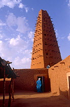 13th century Grand Mosque built of clay, Agadez, Niger, 2004.