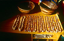 Neolithic stone beads, Niamey, Niger, 2004.