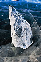 Ice formation on Lake Baikal, Siberia, Russia, March 2007.