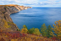 Coast of Olkhon island, Lake Baikal, Siberia, Russia, September 2013.