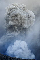 Ash cloud from eruption of Yasur volcano, Tanna Island, Vanuatu, September 2008.