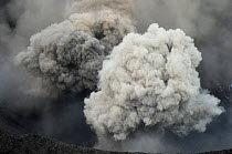 Ash cloud from eruption of Yasur volcano, Tanna Island, Vanuatu, September 2008.