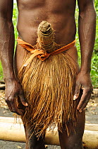 Traditional outfit of Melanesian man, Tanna Island, Tafea Province, Vanuatu, September 2008.