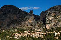 Moustiers-Sainte-Marie commune, Alpes-de-Haute-Provence, France, October 2012.