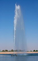 Fountain in park, Jebel Hafeet, UAE.