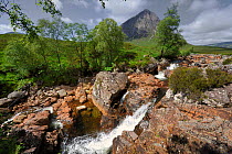 Buachaille Etive Mor and River Etive, Glencoe, Highlands, Scotland, UK