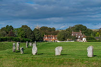 Standing stones, Avebury, Wiltshire, UK, October 2014.