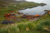 Remains of abandoned whaling station, Prince Olav Harbor, South Georgia, March 2011.