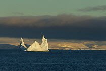 Iceberg and islands of the Gerlache Strait, Antarctica, February 2011.