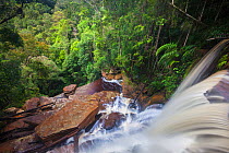 Giluk Falls at the edge of the southern plateau, Maliau Basin, Borneo, May 2011.