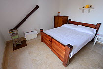 Guest room in Mons Baebius lodge, Velebit Mountains Nature Park, Croatia, April 2014.