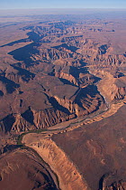 Aerial view of  Fish River Canyon, South Africa, September 2011.