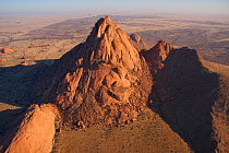 Aerial view of  Spitzkoppe, Namibia, September 2011.