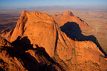 Aerial view of  Spitzkoppe, Namibia, September 2011.