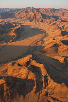 Aerial view of  Hoanib River, Namibia, September 2011.
