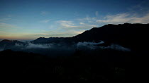 Timelapse of the sun setting behind the Naga Hills, Nagaland, India, December 2012.