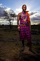 Maasai man, Mara region, Kenya, September 2013.