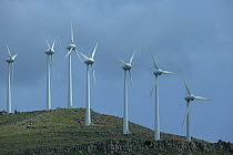 Wind turbines Lesbos, Greece, April 2014