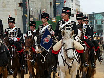 The Honourable Artillery Company parades during the 799th Lord Mayor show, London, United Kingdom. November 2014.