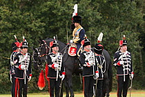 HRH Prince Edward reviews the Honourable Artillery Company, the second oldest military organisation in the world, at Guards Polo Club, Smith Lawn, in Windsor Great Park, United Kingdom. October 2014.
