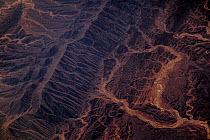 View from plane of desert, December, Pakistan.