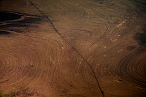 View from plane of Kavir Desert, Iran, December.