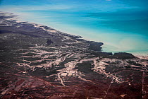 Mudflats of Broome, Western Australia, November. Photo taken through the window of commercial plane.