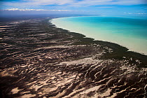 Mudflats of Broome, Western Australia, November. Photo taken through the window of commercial plane.