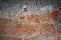 San rock paintings, Matobo Hills, Zimbabwe. January 2011.