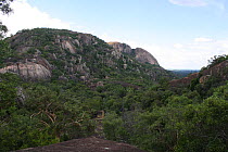 Matobo Hills National Park landscape, Zimbabwe. January 2011.