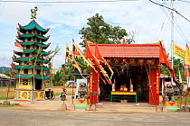 Chinese Pagoda, Singkawang, West Kalimantan, Indonesian Borneo. August 2010.