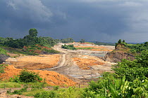 Open cast coal mine, Balipanap, East Kalimantan, Borneo. June 2010.