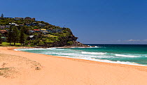 View across a sandy beach, New South Wales, Australia. November 2012.