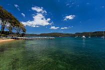 View across a bay on a sunny day, New South Wales, Australia. November 2012.