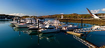 Marina on Hamilton Island, part of the Whitsunday Island group, Queensland, Australia, November 2012.