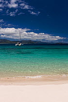 Catamaran off the coast of Hamilton Island, Whitsunday Islands, Queensland, Australia, November 2012.