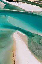 Aerial view of Whitehaven beach, Whitsunday Island, Queensland, Australia. November 2012.