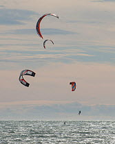 Kite surfing, Beauduc, Camargue, France, May 2014.