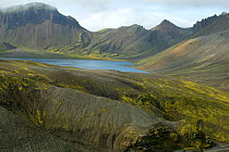 Landmannalaugar Fjallabak Nature Reserve landscape, South East Iceland, August 2003.