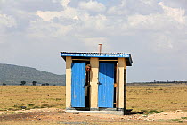 Toilet block in the Masai Mara. Olesere, Masai Mara, Kenya, March 2013.